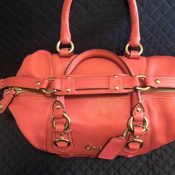 Coach Sabrina Madison Salmon Satchel Bag with Strap and Matching Wallet - Picture 2 of 14